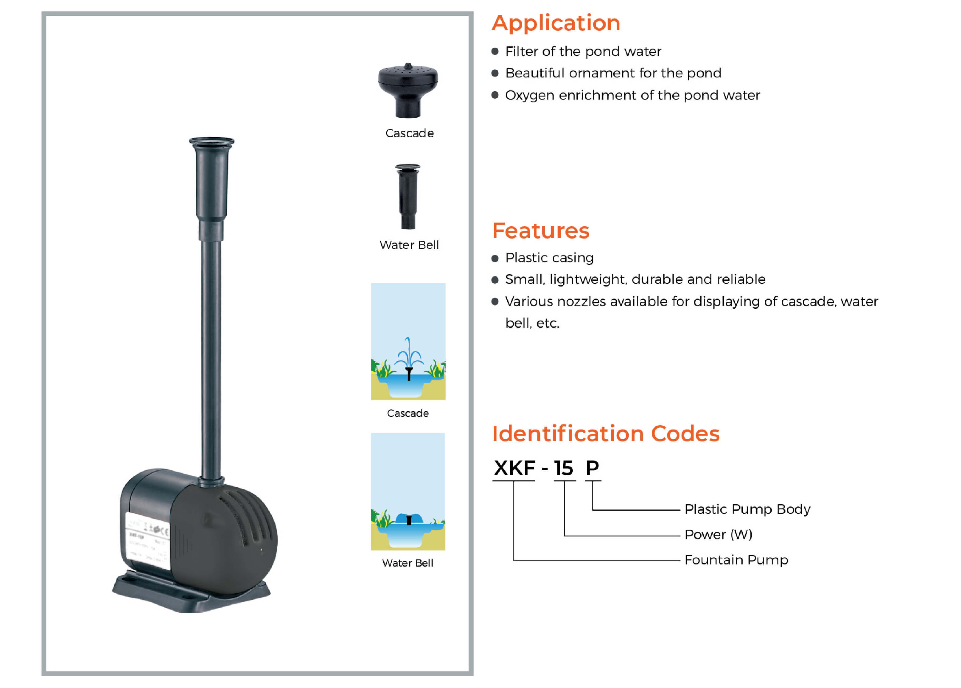 XKF Fountain Pump Features 1