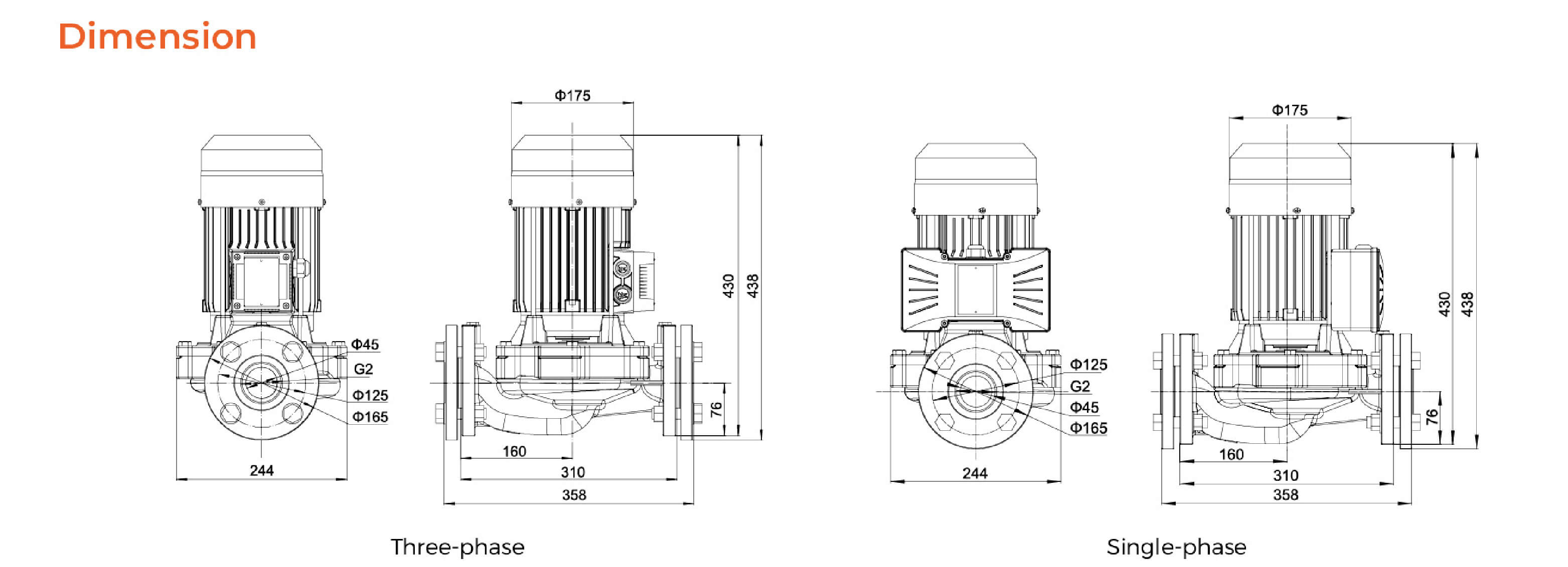 LP Booster Pump Dimension